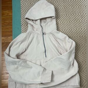 Lululemon Oversized Scuba Cream Half-Zip Hoodie